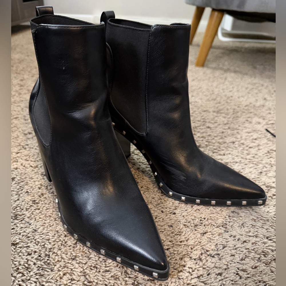 Charles by Charles David Black Dodger Studded Booties - Picture 4 of 11
